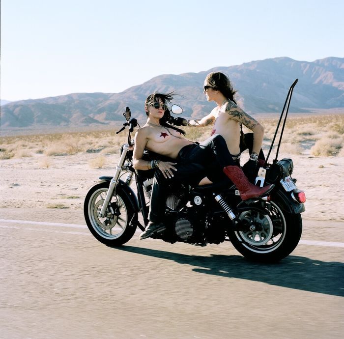 Girls on a motorcycle in Ansan