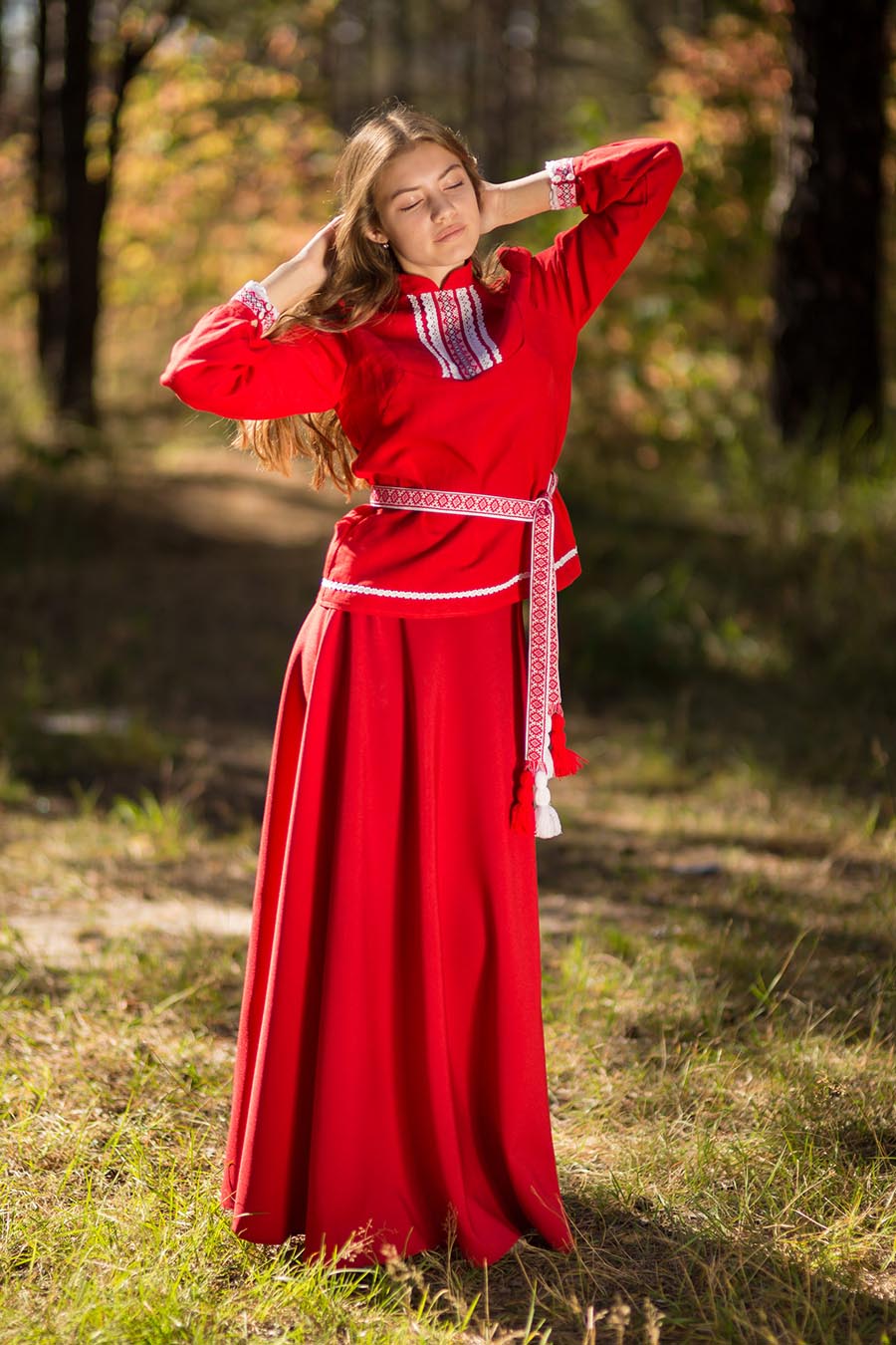 Underwear Women in Slavic costumes in Ansan