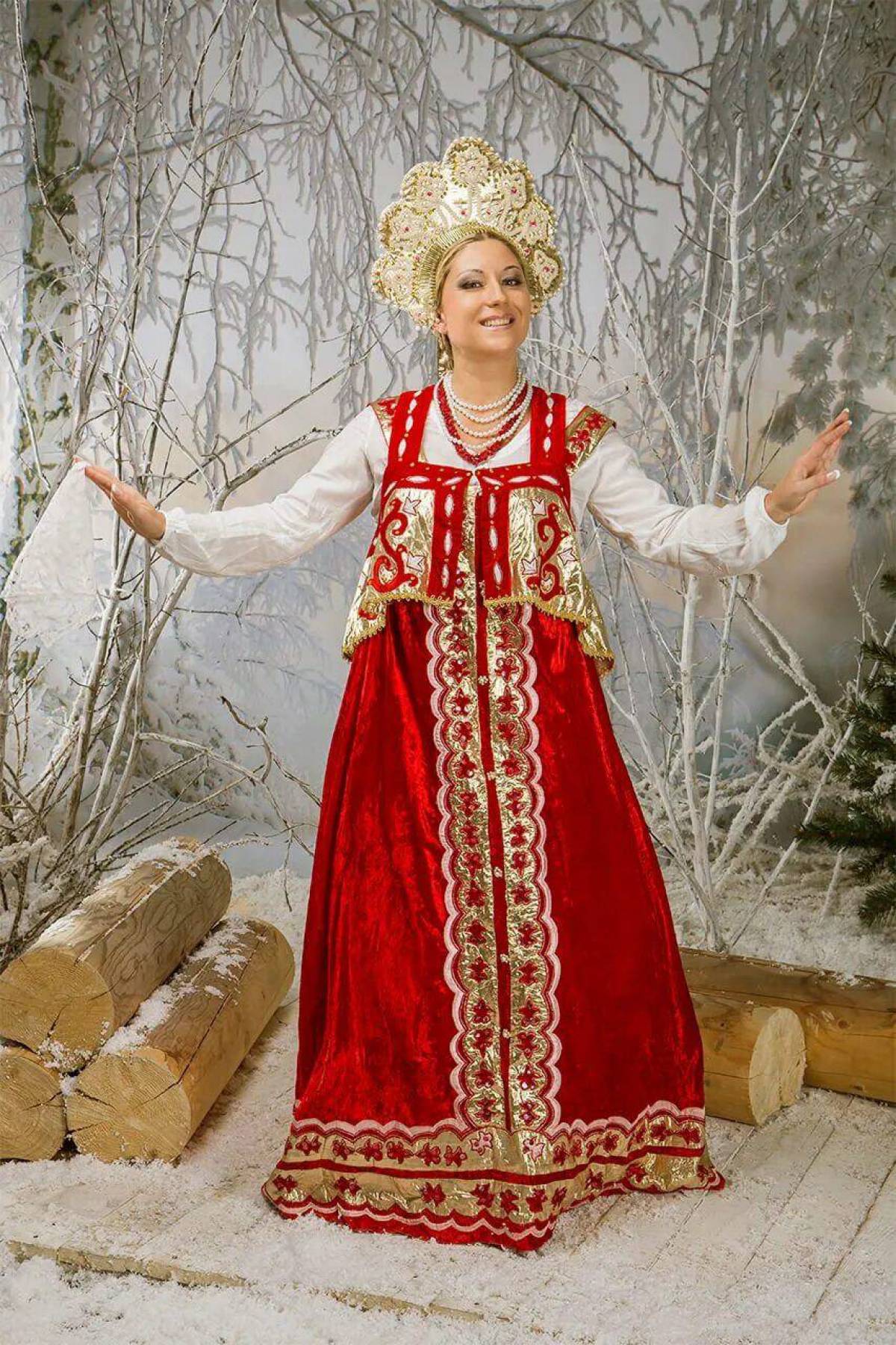 Girls in Slavic costumes in Ansan