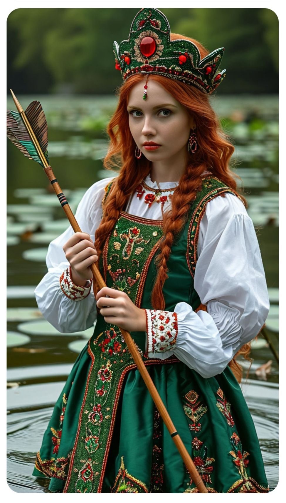 Nude girl Girls in Slavic costumes in Ansan